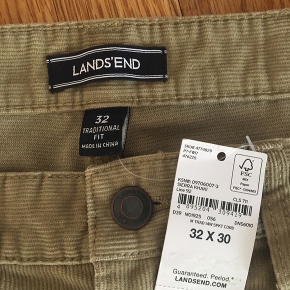 Pants-corduroy Lands end - Picture 3 of 4
